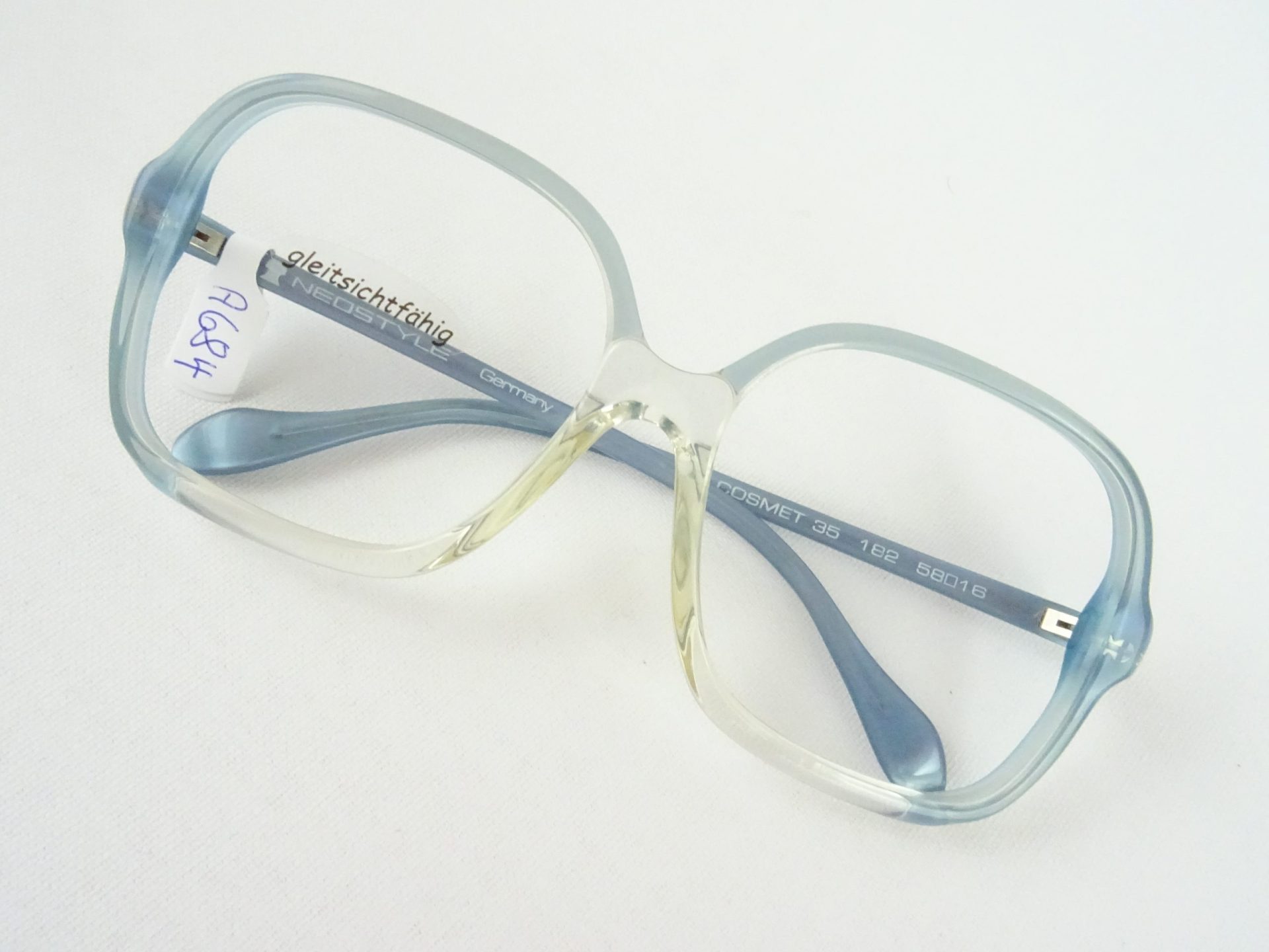 Hellblaue Vintagebrille Er Damenbrillen Breite Kopfform