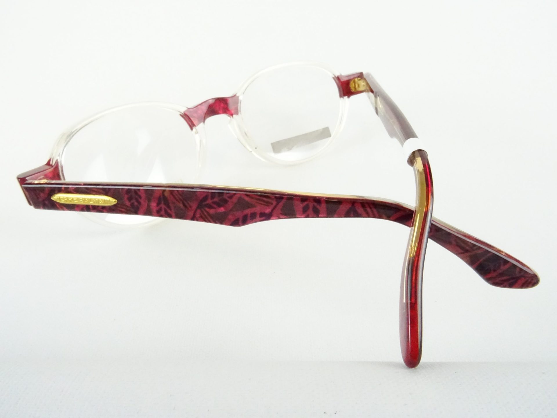 PIERRE BALMAIN Brillengestelle transparent, ausgefallene Damenfassungen runde Glasform Gr. M – Bild 3