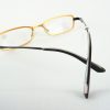 Orange Lesebrille Damenbrille mit flacher schmaler Glasform aus leichtem Aluminium Gr. M – Bild 3