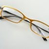 Orange Lesebrille Damenbrille mit flacher schmaler Glasform aus leichtem Aluminium Gr. M – Bild 2