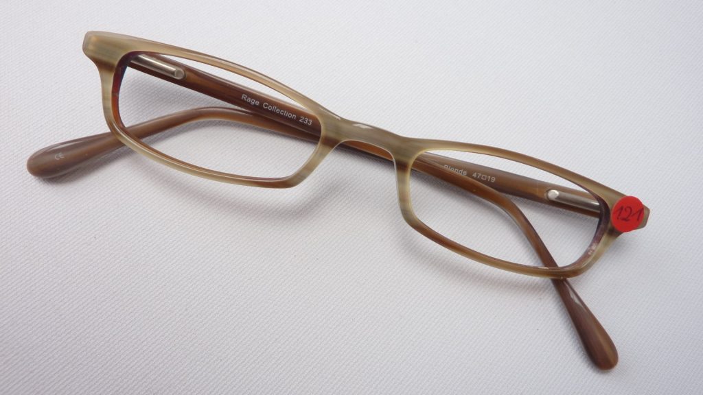 Lesebrillen Kunststoff in Naturtönen Brillenfassung Brillengestelle schmale Glasform für kleine