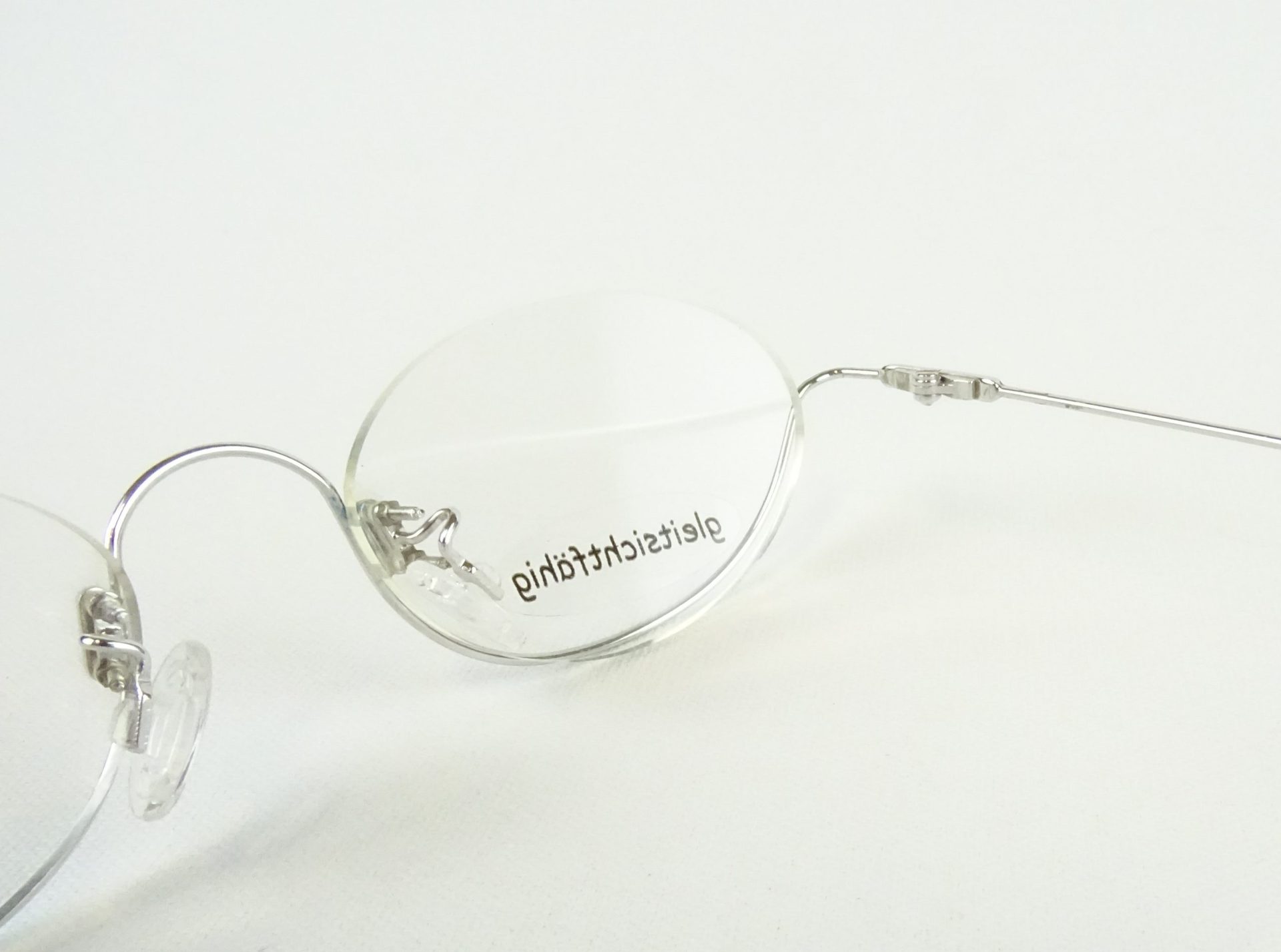 FLAIR 762 ovale Damenfassung Brillengestelle Brille Metallgestell federleicht knallig blau bunt leicht nur mit Unterrand Gr. M – Bild 5