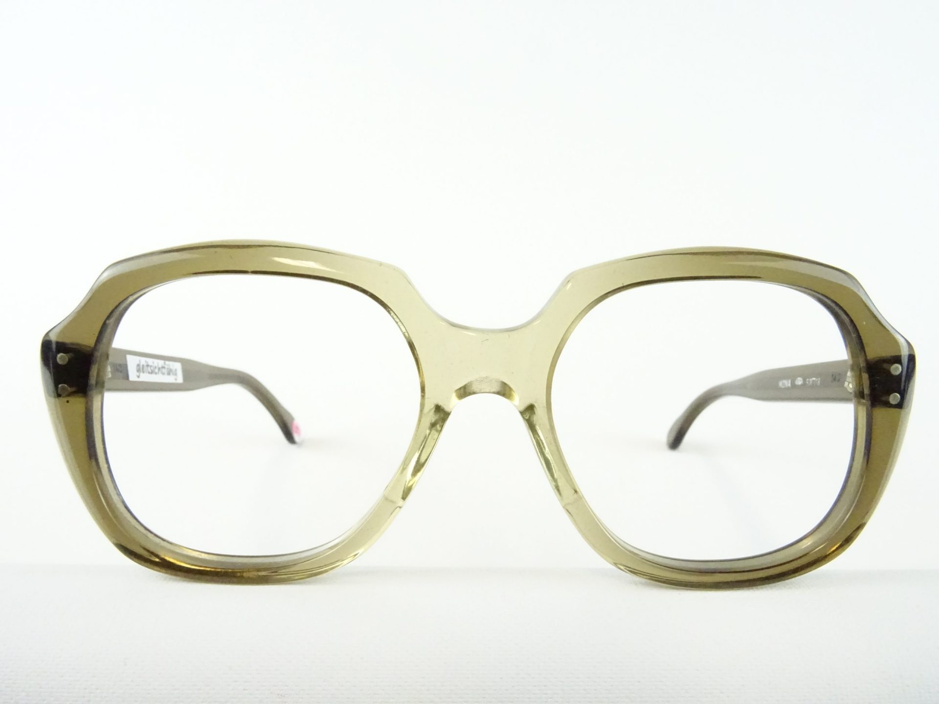 MONA Damen Vintagefassung Brillenfassung Kunststoff braun verlaufend "Kassenbrille" aus den 60er Jahren NEU Gr. M