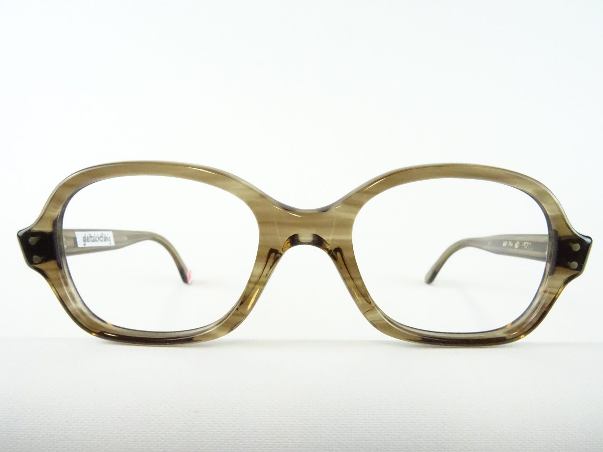 PIA 60er Jahre Brille für Frauen original Vintagefassung Brillenfassung Kunststoff braun Omabrillen "Kassenbrille" Gr. M