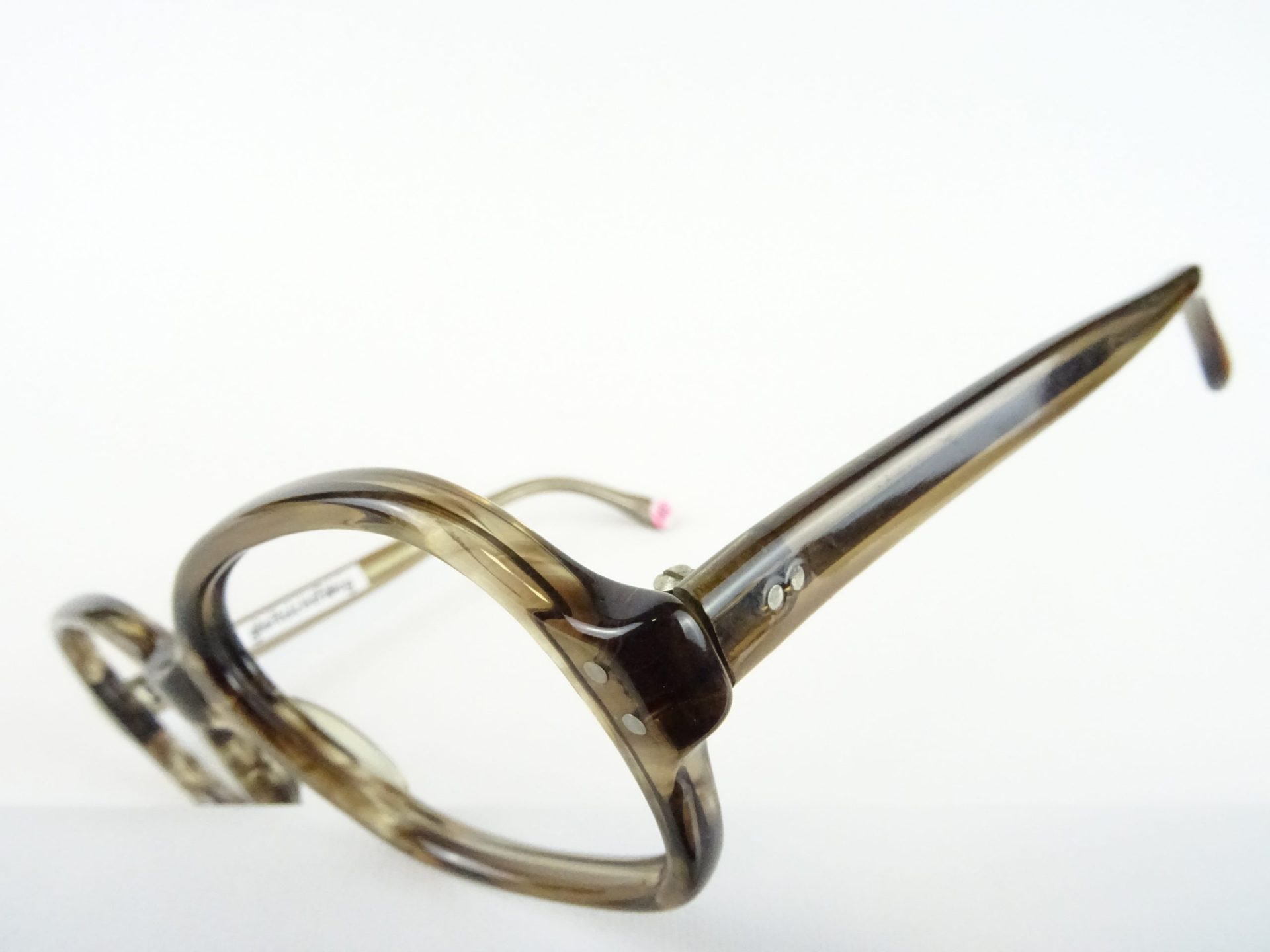 PIA 60er Jahre Brille für Frauen original Vintagefassung Brillenfassung Kunststoff braun Omabrillen "Kassenbrille" Gr. M – Bild 3