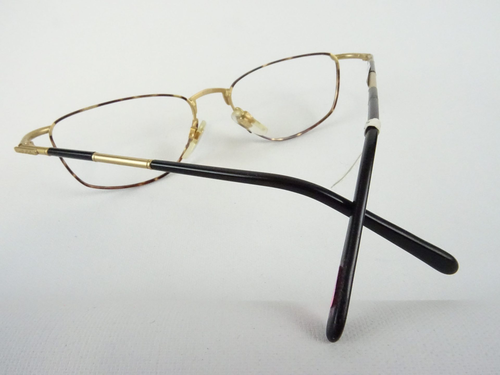 ENRICO COVERI federleichte Brillenfassung dünnrandig Brille unisex gold havannabraun klassisch günstiger Preis Gr. M – Bild 4