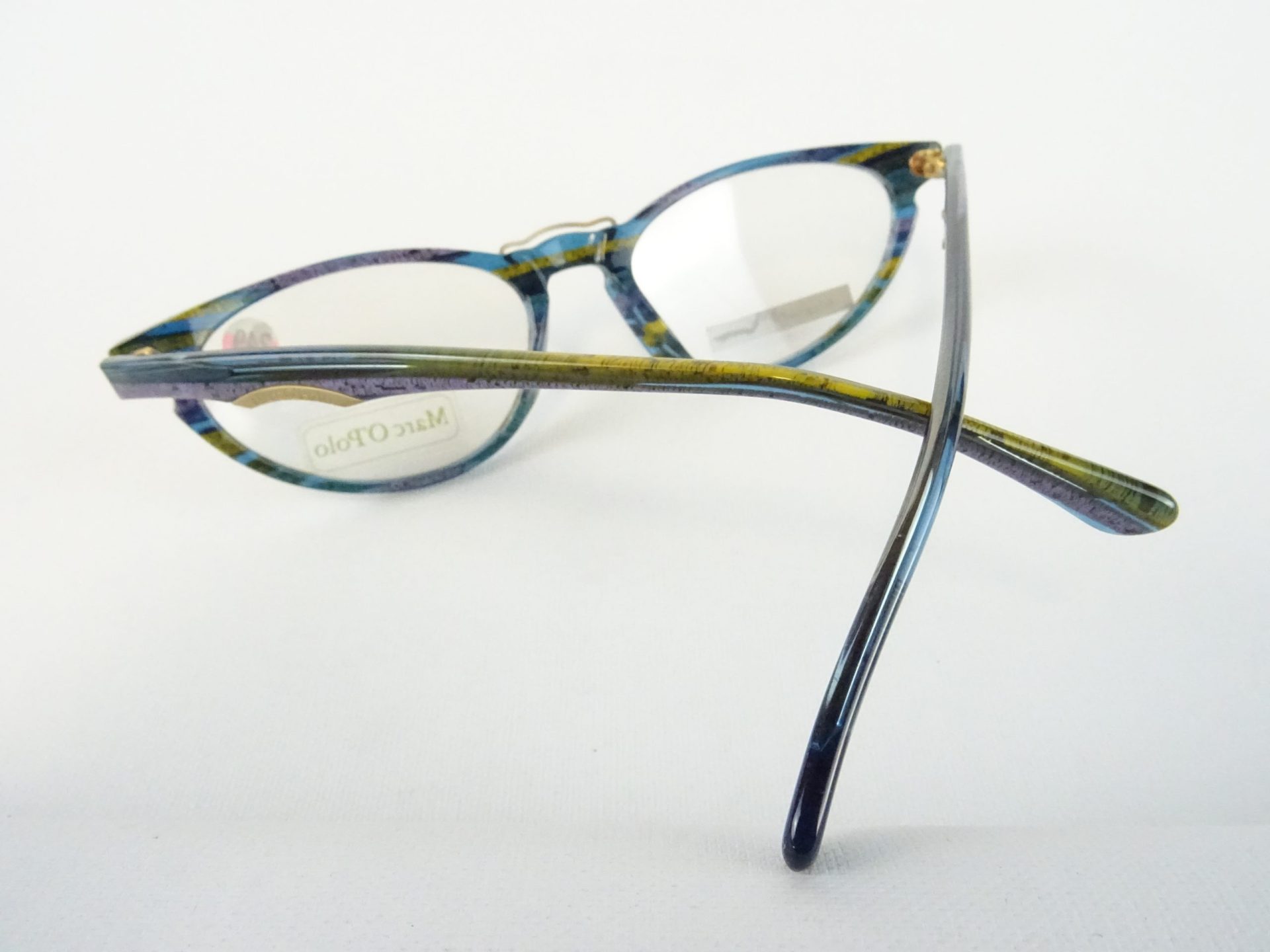 MARC O' POLO Brille Damen Markengestell Brillenfassung Kunststoff lila-blau ausgefallene Cateyeform Gr. M – Bild 4
