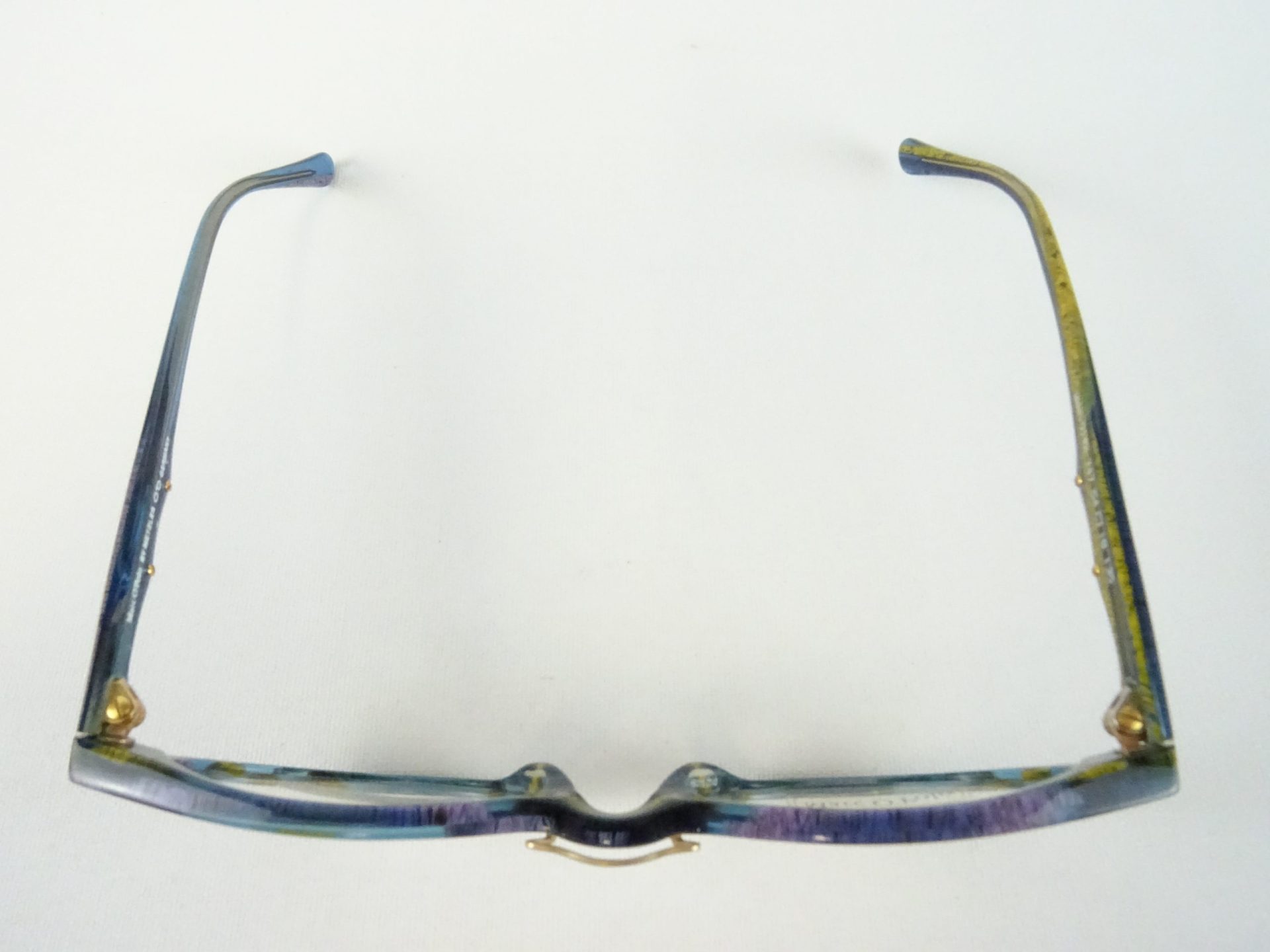 MARC O' POLO Brille Damen Markengestell Brillenfassung Kunststoff lila-blau ausgefallene Cateyeform Gr. M – Bild 5
