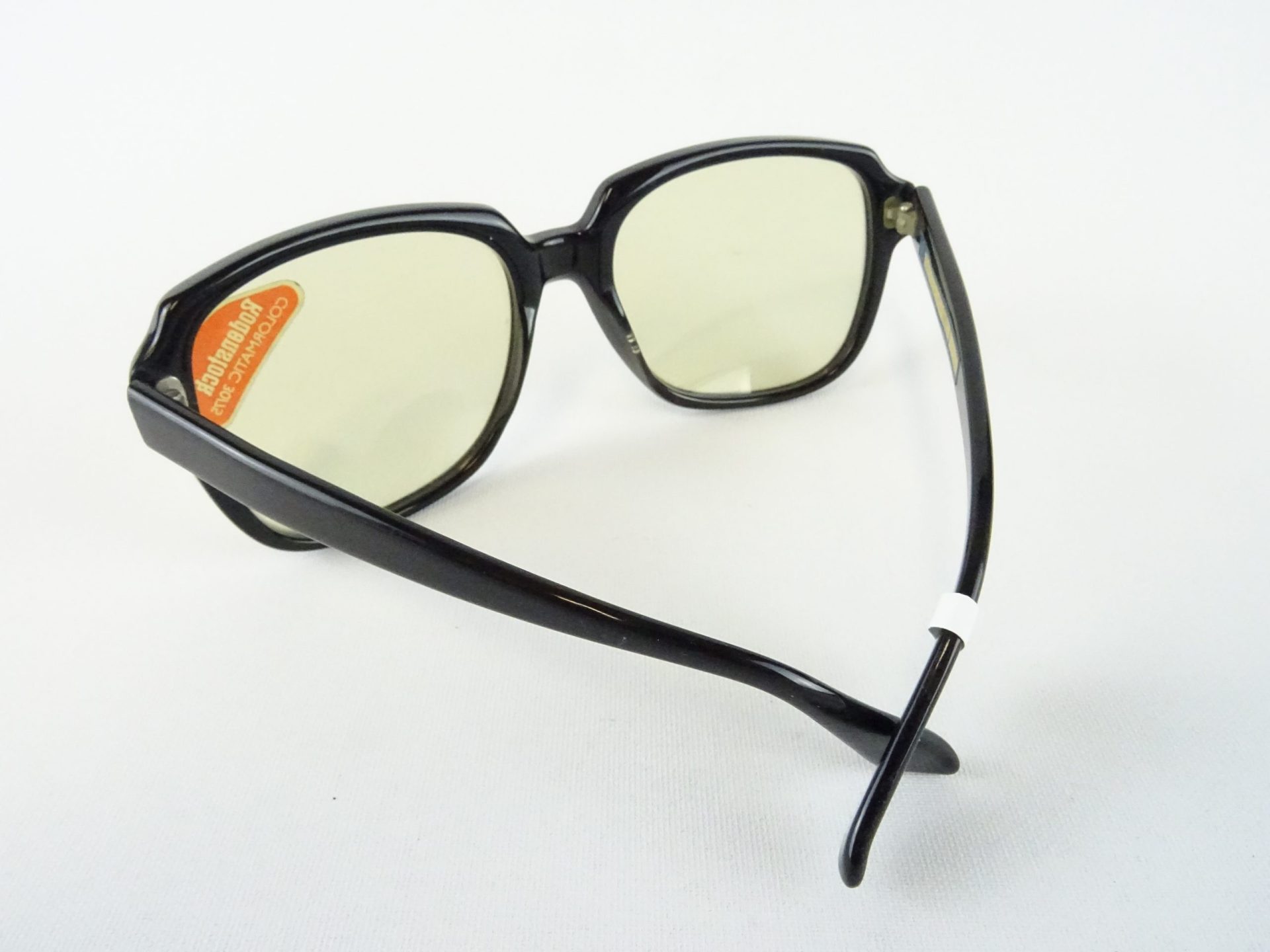 RODENSTOCK Montafon Sonnenbrillen XXL Form Herrenfassung 70er 70s Mineralglas colormatic Kunststoffgestell schwarz Rarität Gr. L – Bild 6