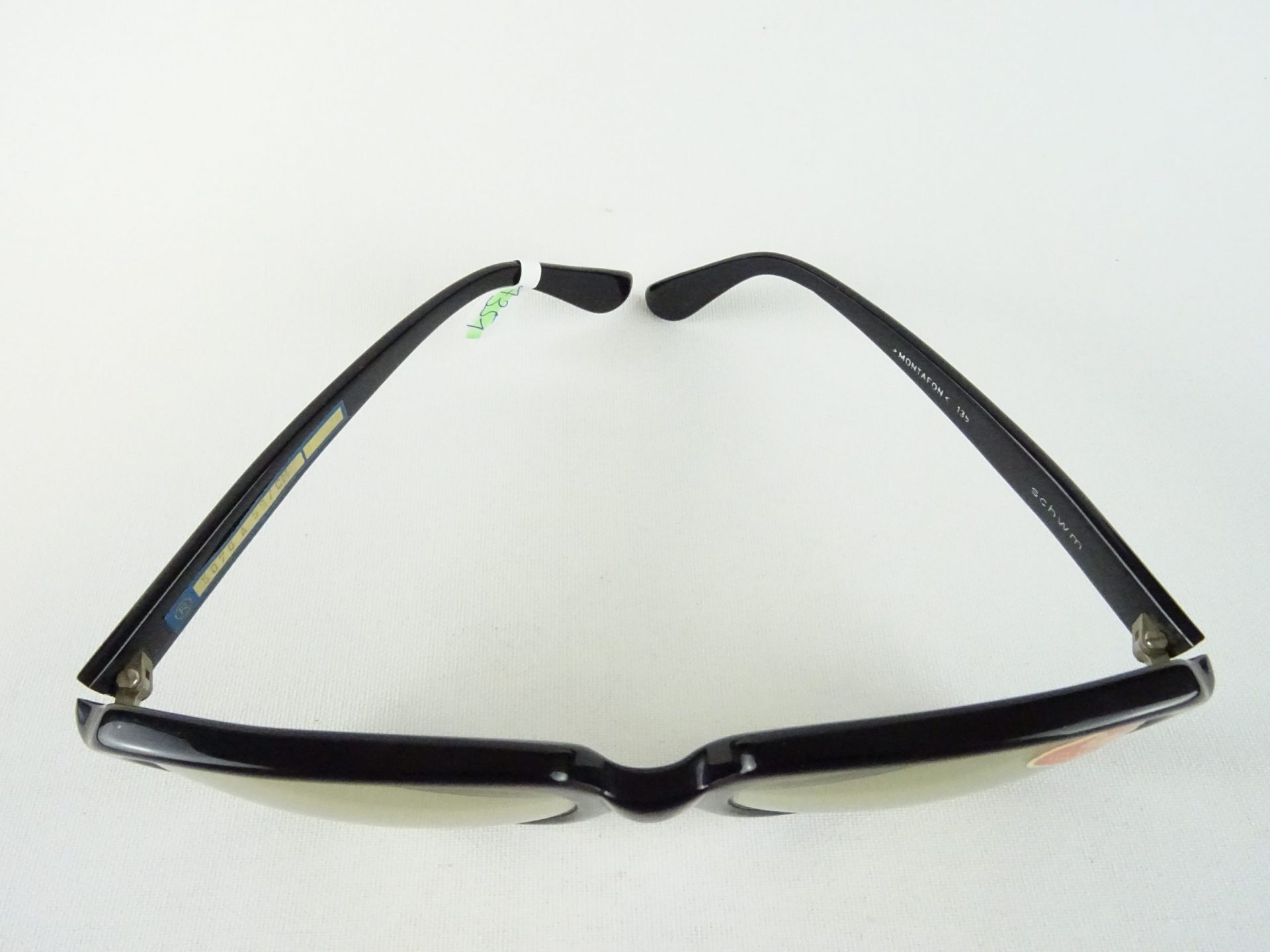 RODENSTOCK Montafon Sonnenbrillen XXL Form Herrenfassung 70er 70s Mineralglas colormatic Kunststoffgestell schwarz Rarität Gr. L – Bild 7