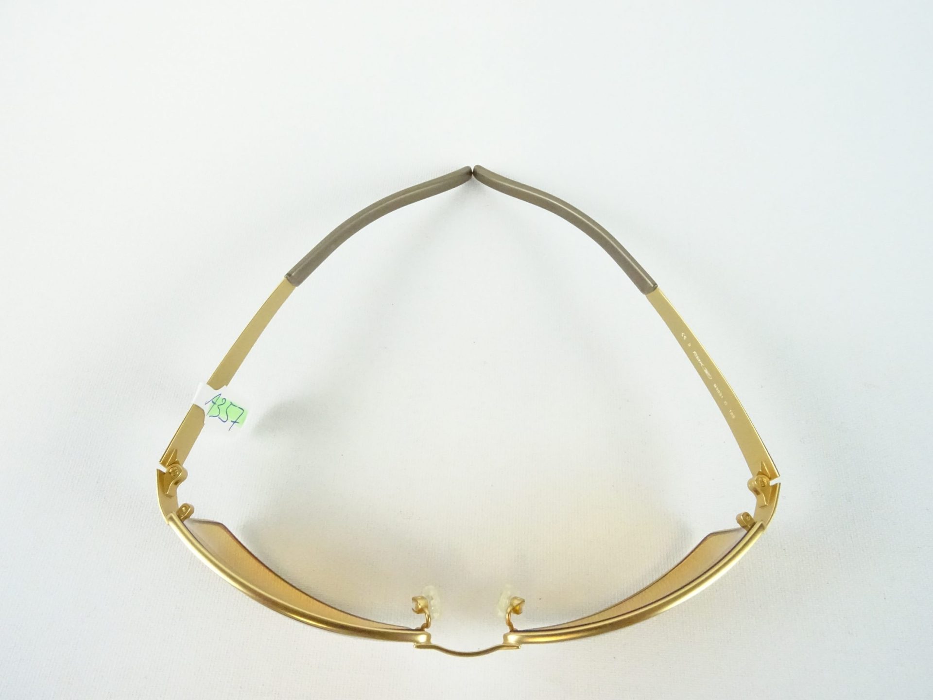 REEBOK Sonnenbrille Metallgestell goldfarben unisex curved verspiegelte Gläser mittlere Tönung Bikerbrillen Sportbrillen Gr. M – Bild 3