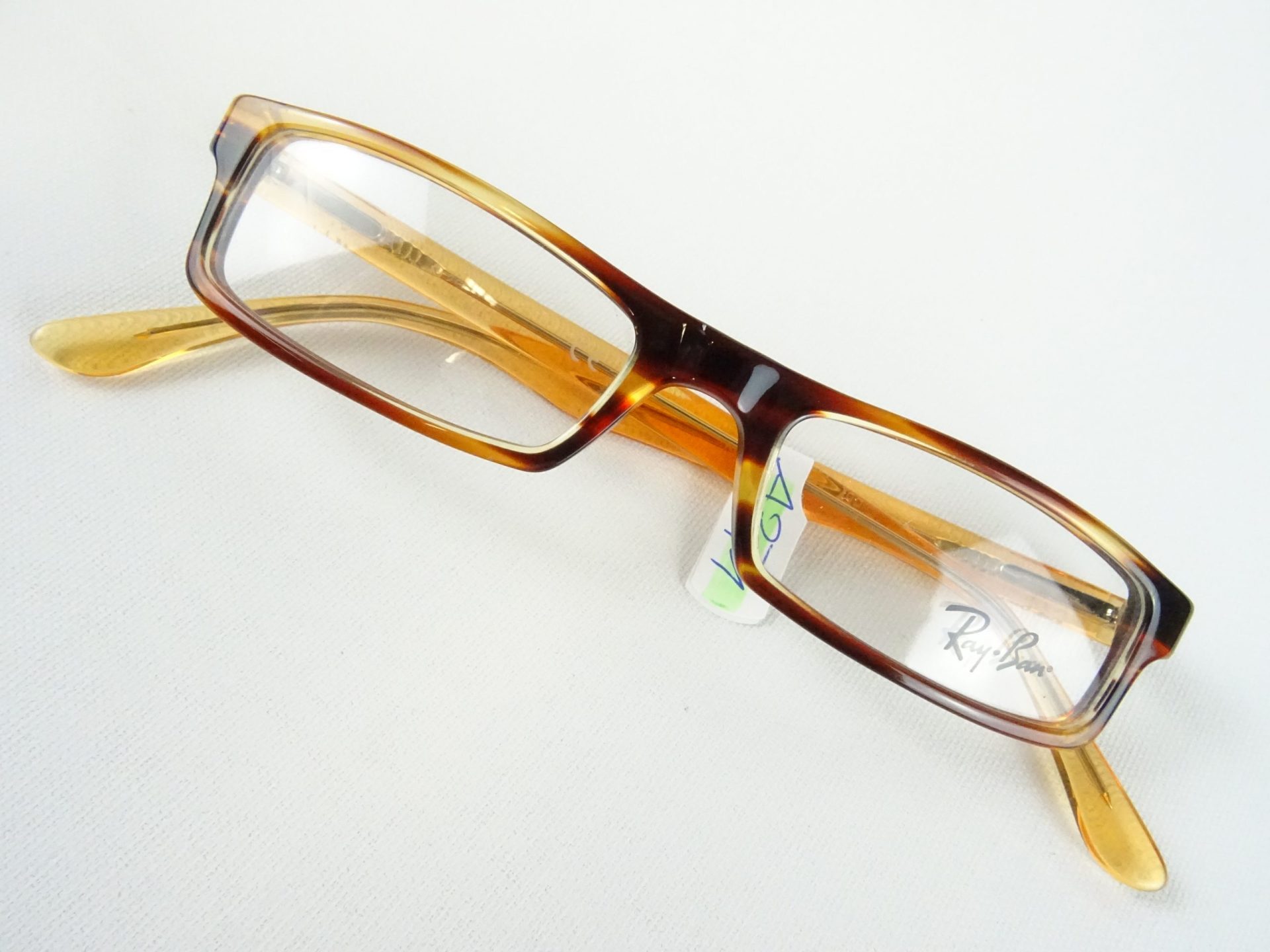 RAY BAN havanna-braune Herrenbrillen Markenfassungen Brillengestell für Kinder Kunststoffgestelle schmale eckige Form Gr. S – Bild 2