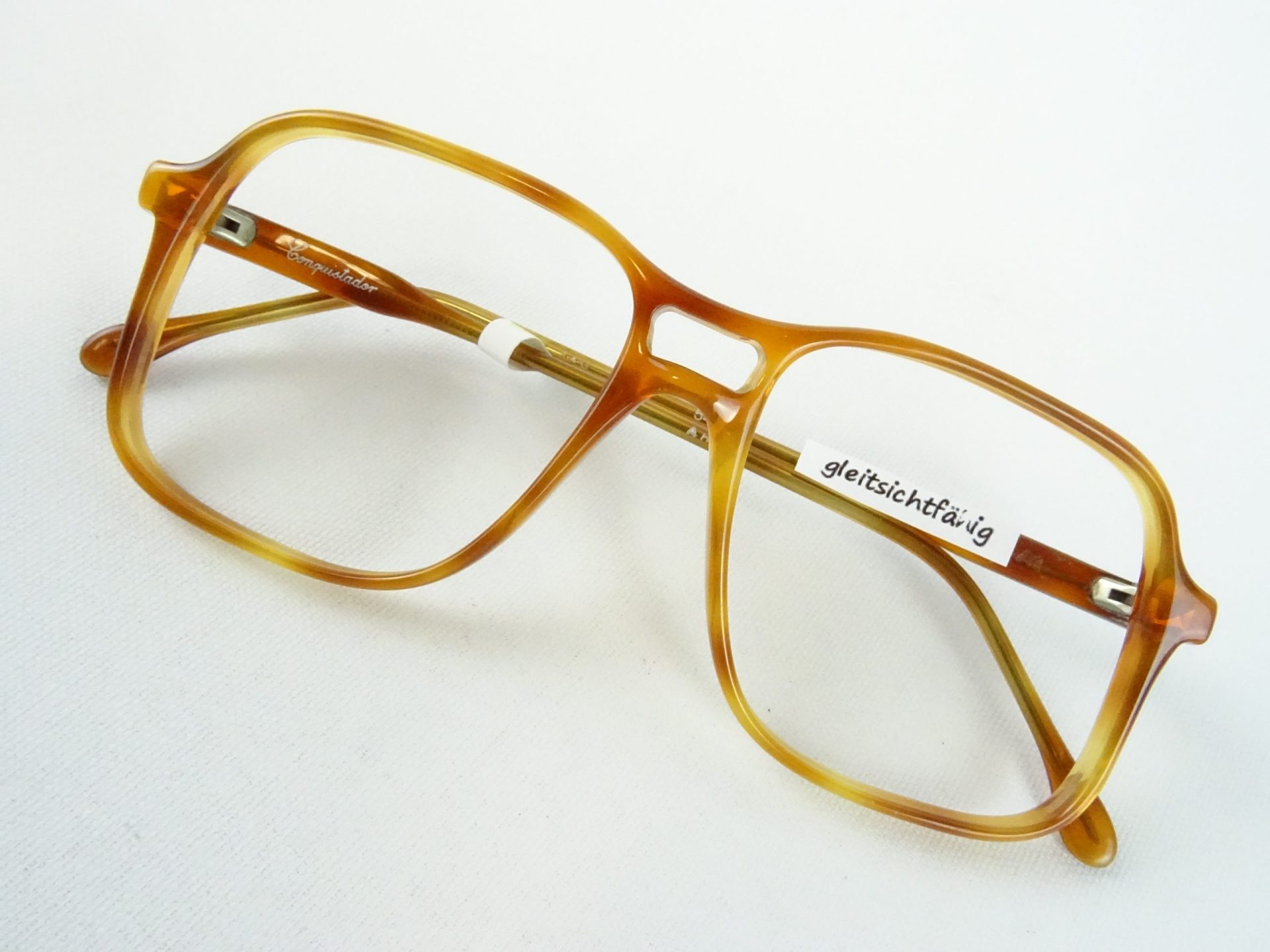 CONQUISTADOR rotbraune Vintage Herrenbrille 70er Jahre Brillenfassung große Glasform aus Kunststoff Boho Gr. M – Bild 2