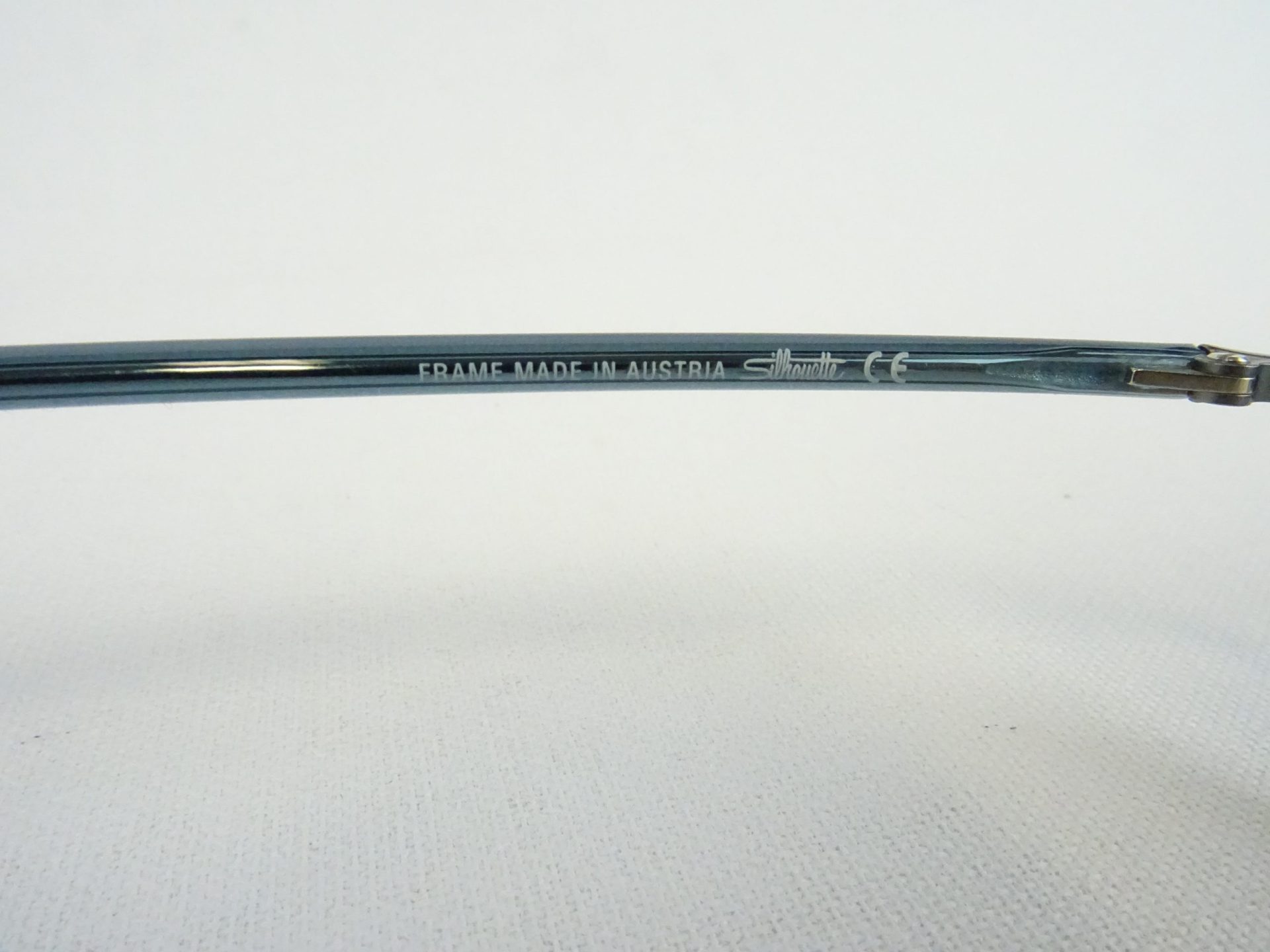 Silhouette SPX Brillenfassung 2799 gerade Form leichtes Material blau-graue Brille exklusive Marke Gr. M – Bild 5