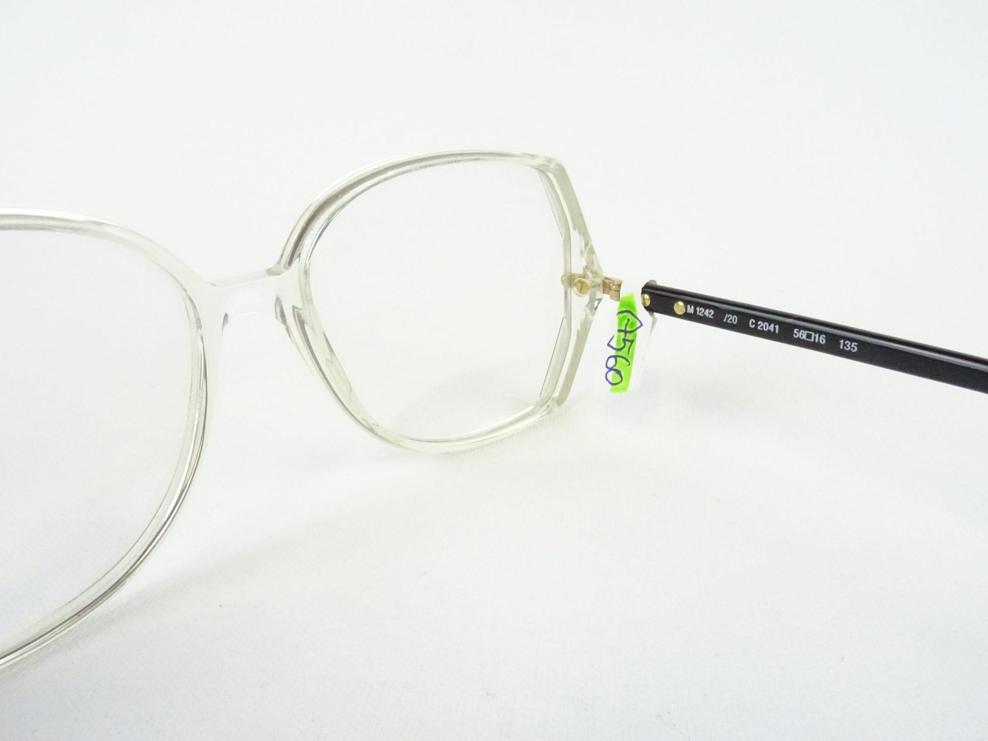 Damenbrille SILHOUETTE 1242 Brillenfassung riesige Glasform schwarz-weiß Vintage Brillengestelle Gr. M – Bild 6