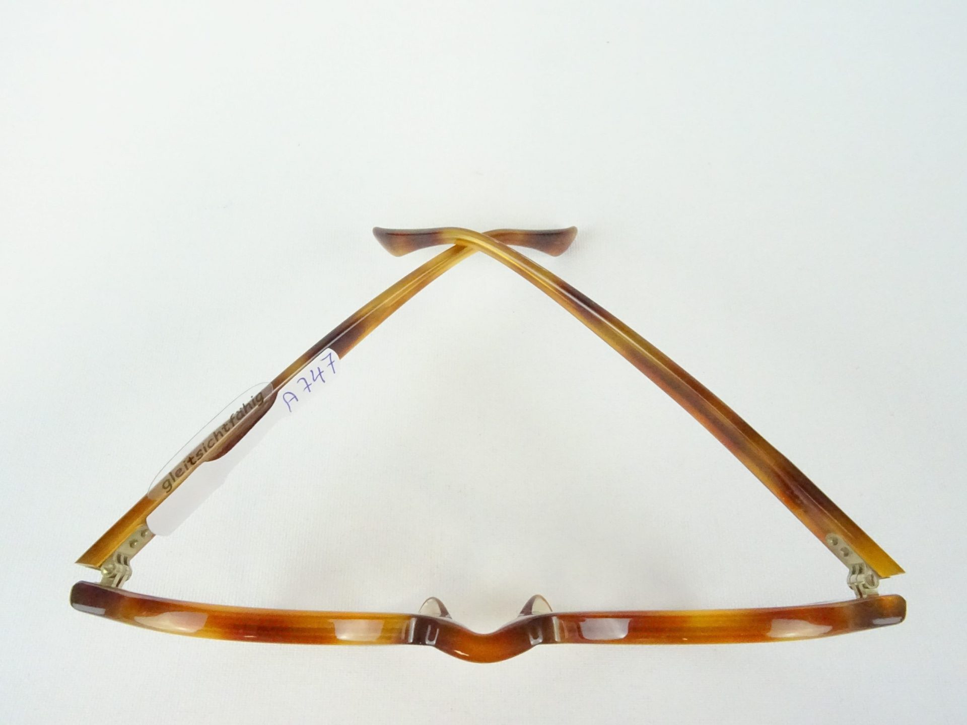 Vintagebrille große runde Brille Brillengestell in Hornoptik braun flippige Hippiebrille für breitere Gesichter riesige kreisrunde Form Gr. L – Bild 3