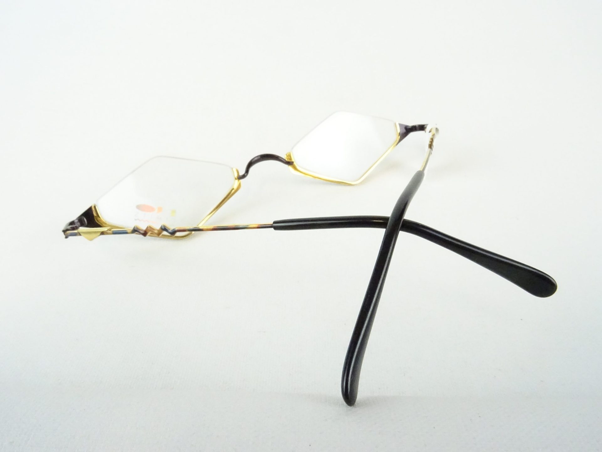 No Limits extravagante Lesebrille Halbbrillen Brauntöne Gestell Metall ohne Nasenstege breiteres Gesicht Gr. L – Bild 4