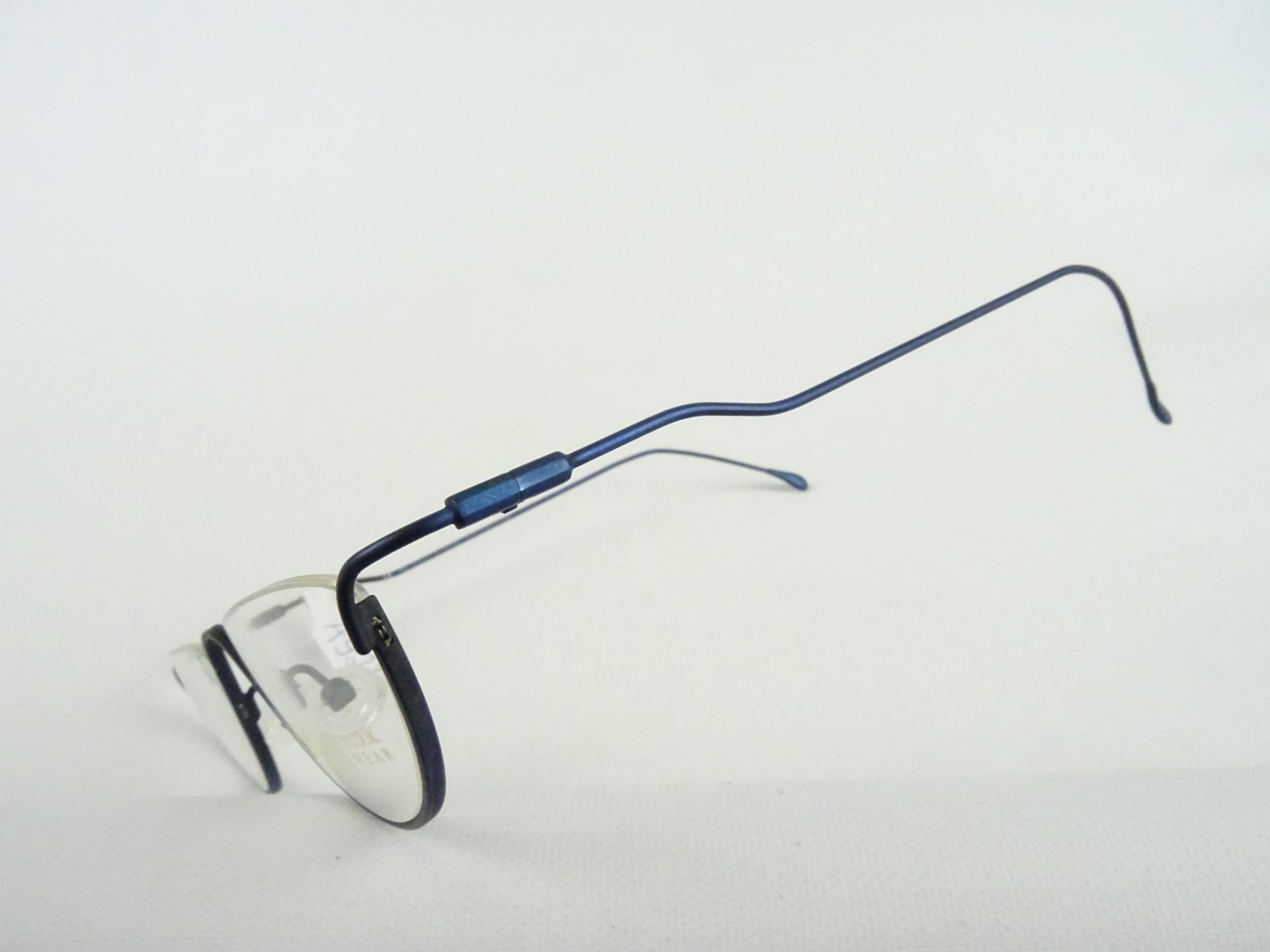 Blaue Halbbrille Lesebrillen Damen Metallgestell halbrandlos kleines/schmales Gesicht Gr. S – Bild 6