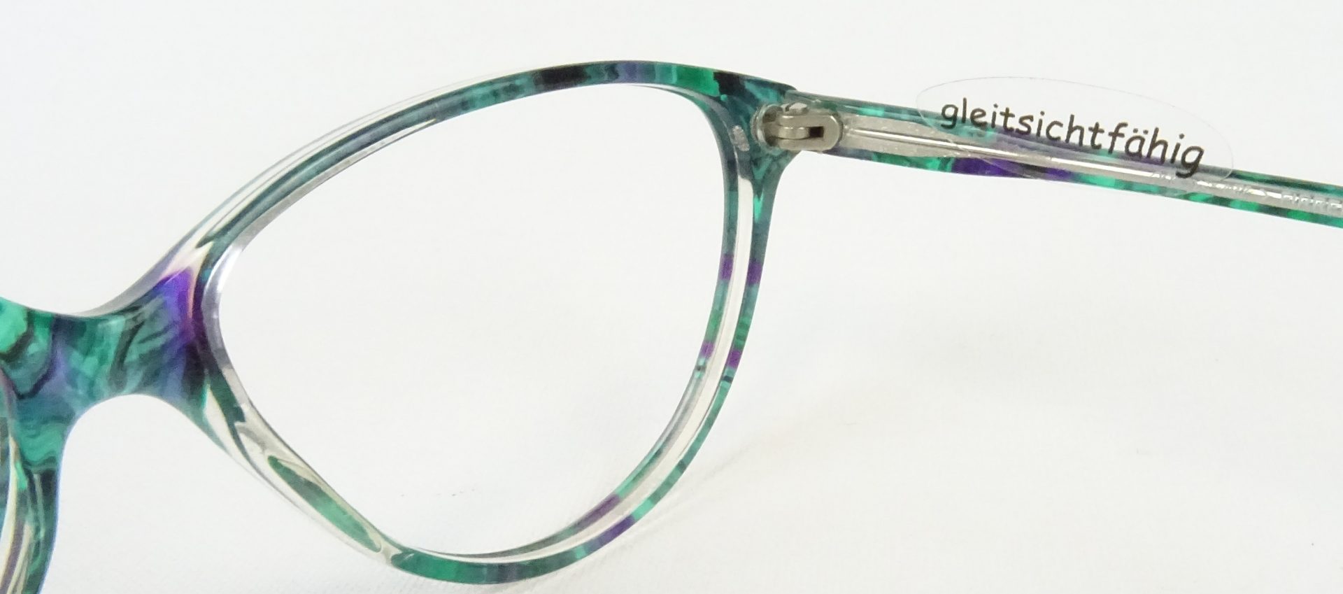 MEITZNER Firrel Brille Damen türkis-lila Kunststoffgestell große Cateye/Katzenaugenform ausgefallen Vintage NOS Gr. M – Bild 5