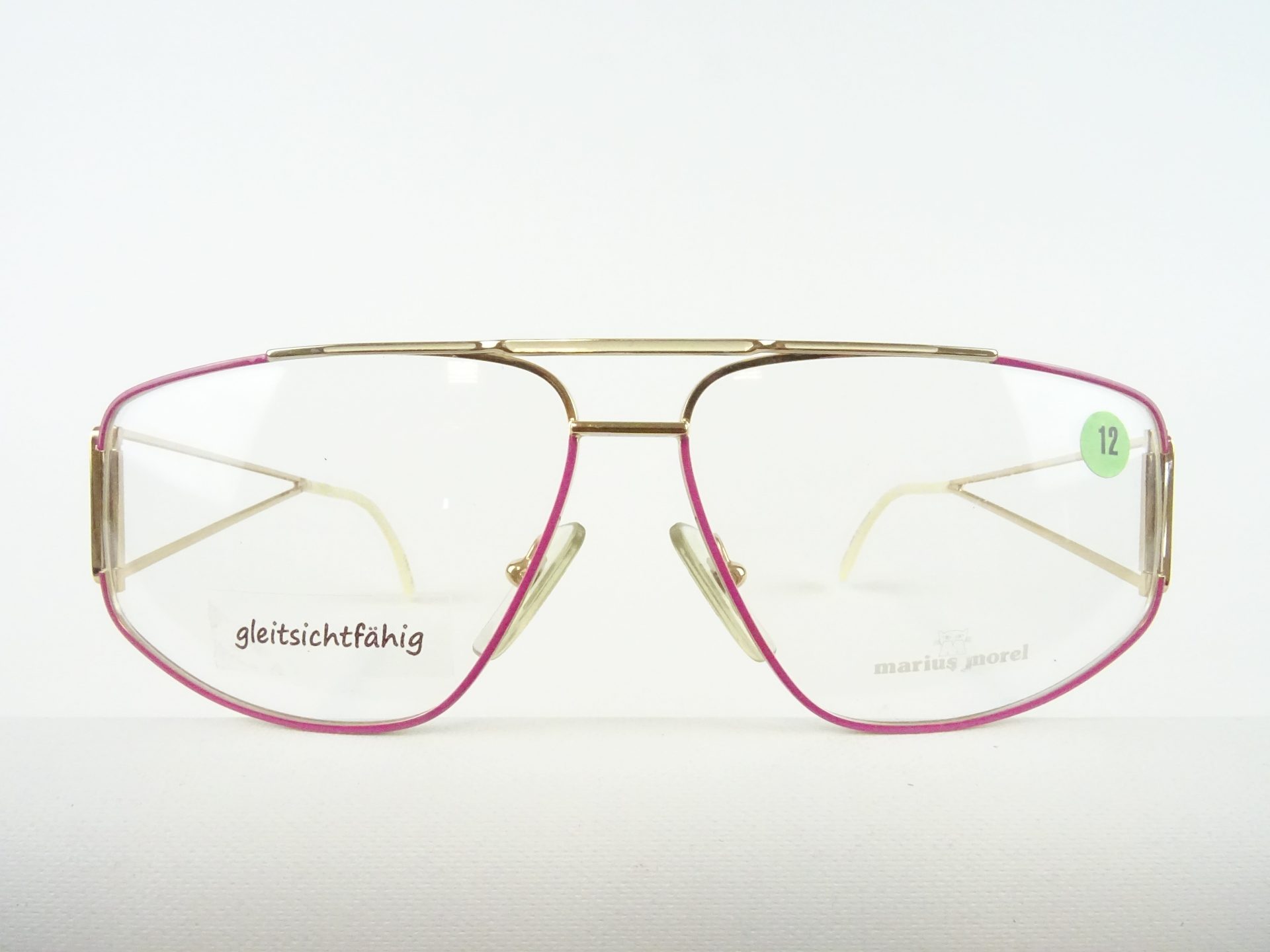 Marius Morel Brille pink-gold Vintagefassung Damen Metallgestell pink-gold sportlich ausgefallene Brillengestelle Gr. M
