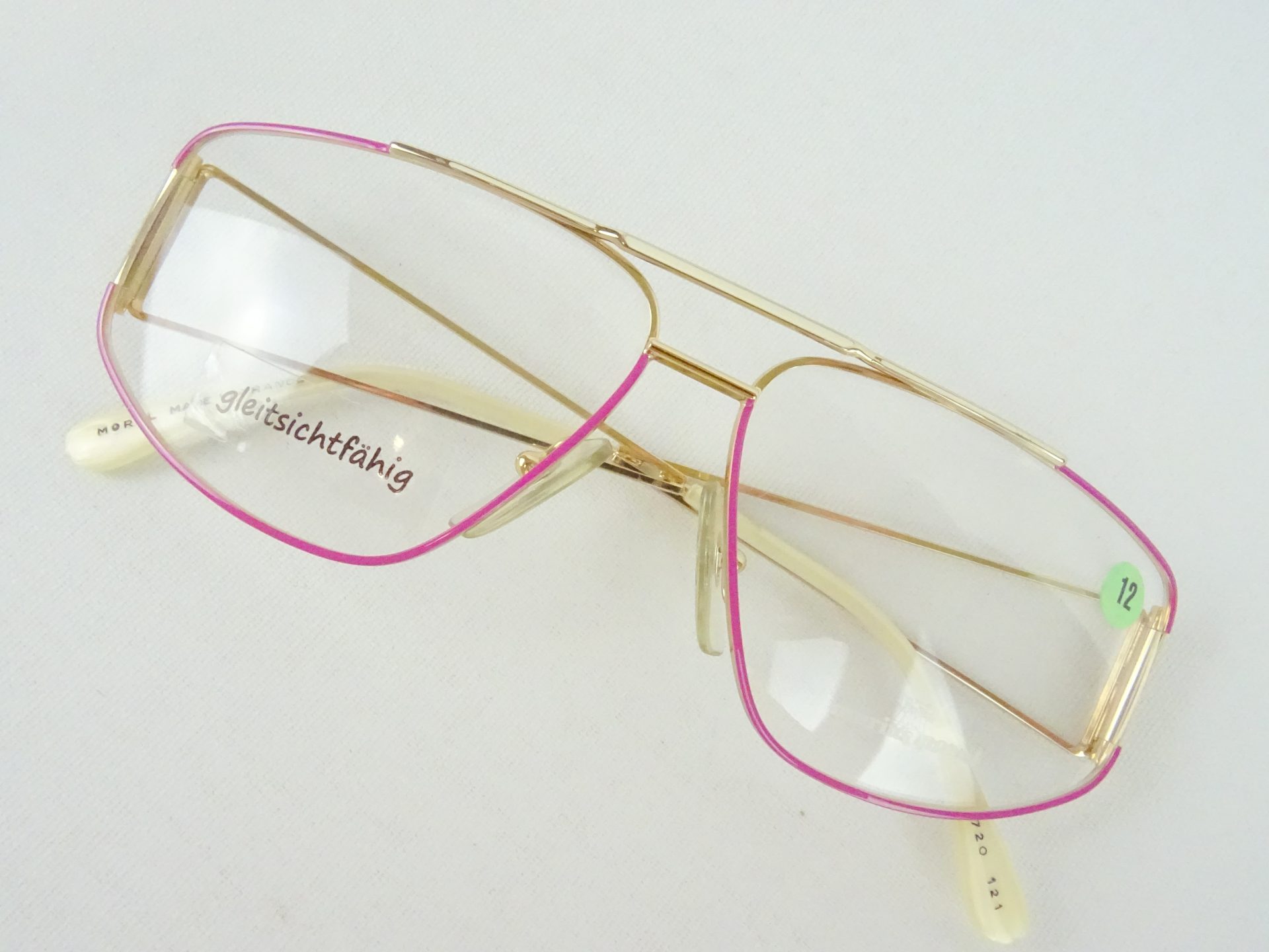 Marius Morel Brille pink-gold Vintagefassung Damen Metallgestell pink-gold sportlich ausgefallene Brillengestelle Gr. M – Bild 2
