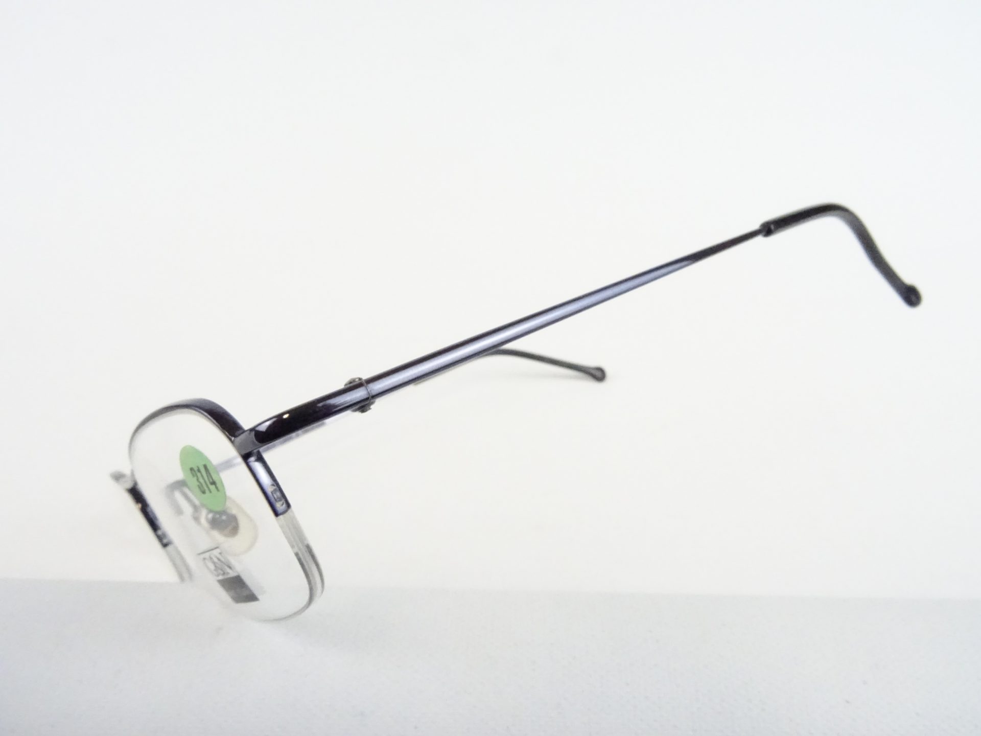 Brille Metallgestell schwarz-blau ohne Unterrand sportlich sehr kleines/schmales Gesicht Marke Götti + Niederer Gr. S – Bild 6