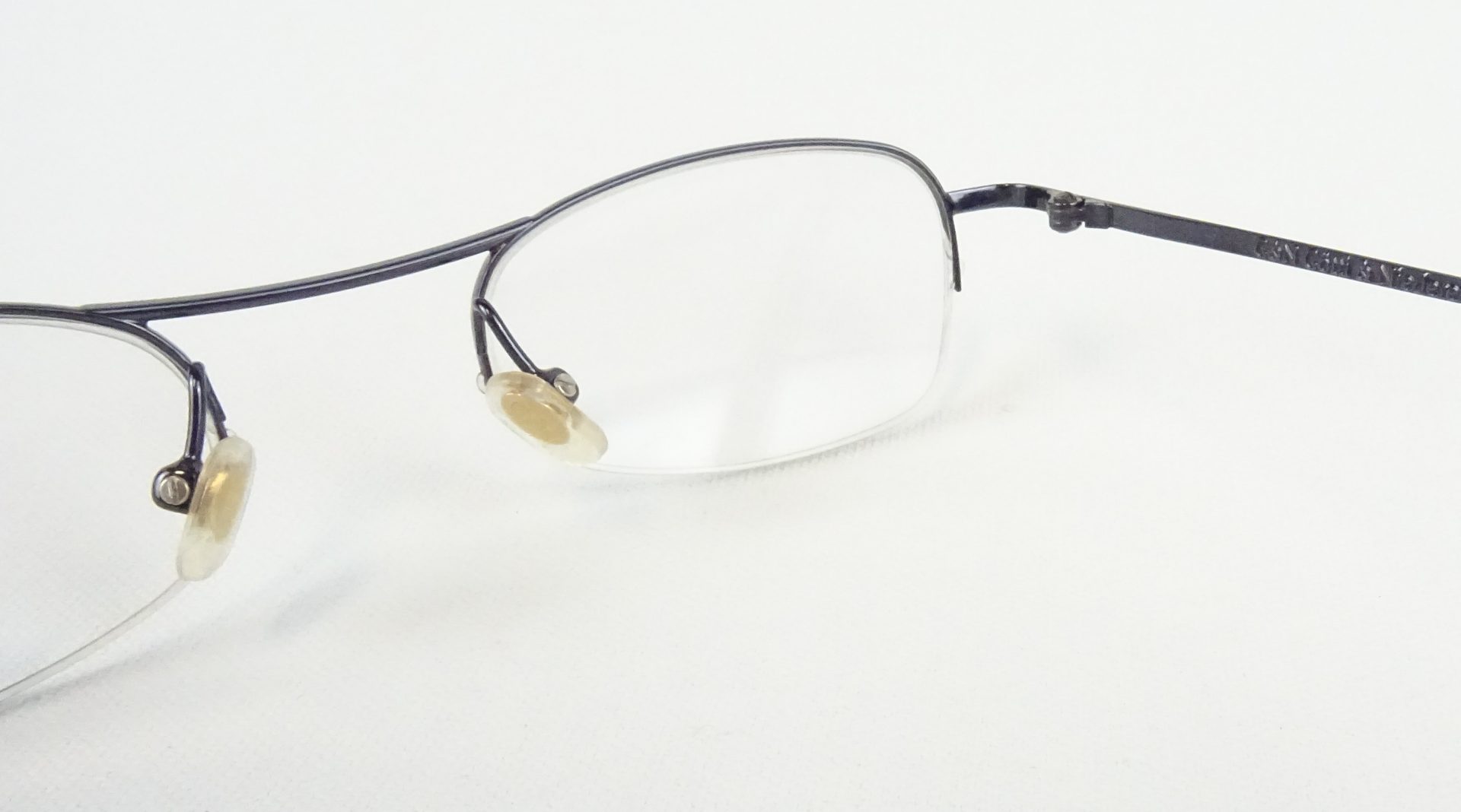 Brille Metallgestell schwarz-blau ohne Unterrand sportlich sehr kleines/schmales Gesicht Marke Götti + Niederer Gr. S – Bild 5
