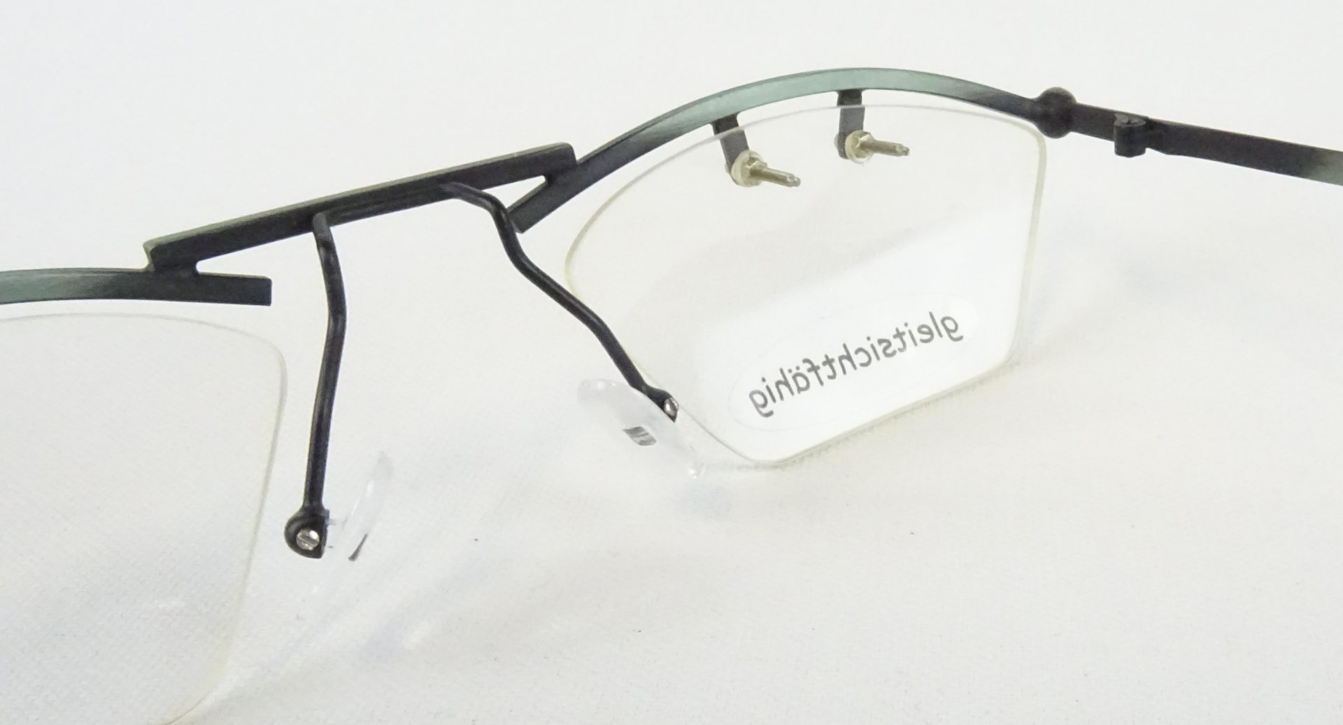 Fetzige bunte Brille Balkenbrillen Halbrand Brillengestell MENIA 48-20 gleitsichtfähig unisex tragbar Gr. M – Bild 5