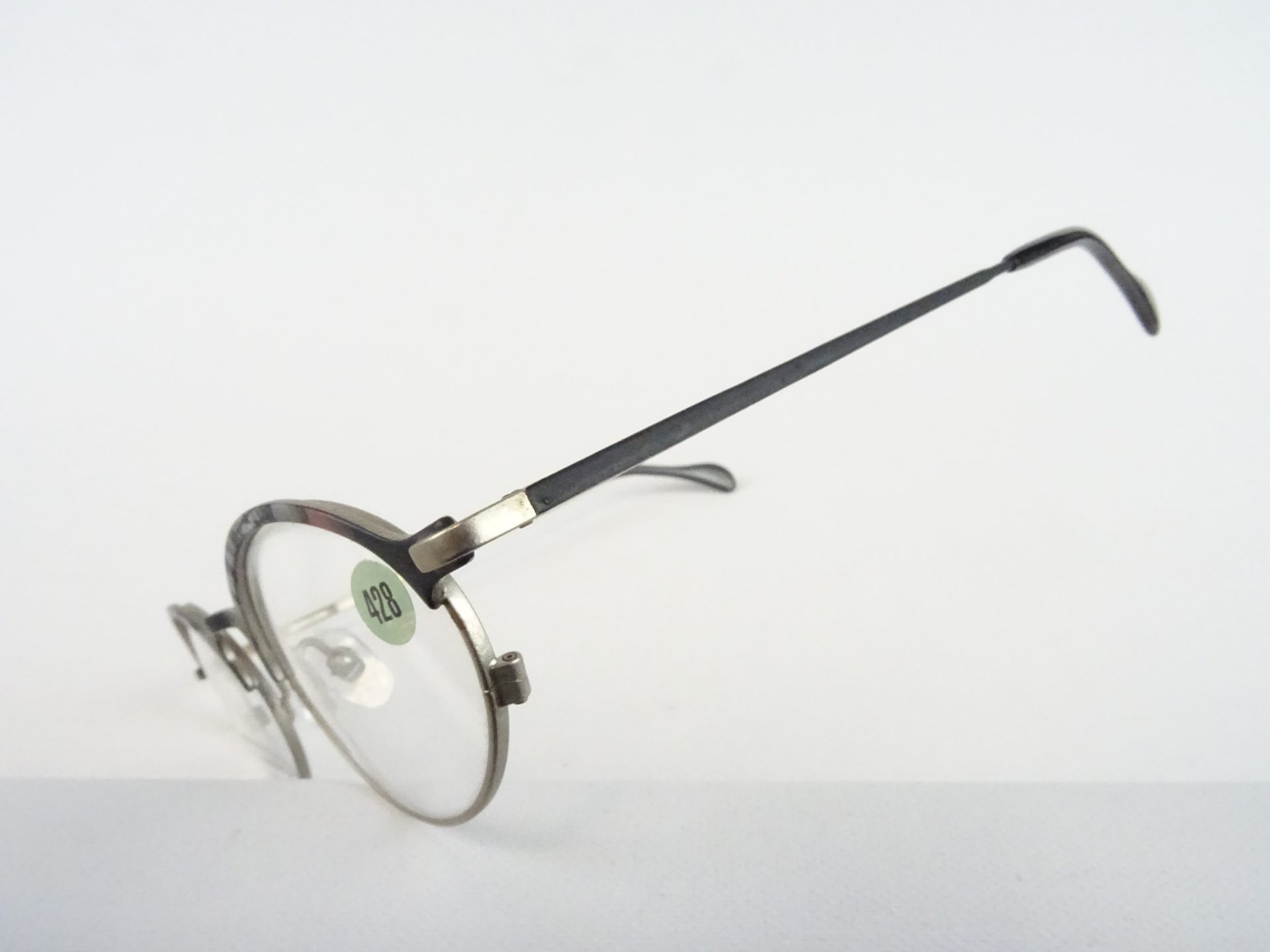 Ovale Brille Brillengestell Damen/Herren 50-20 gleitsichtfähig aus Metallfassung silber-bunt ausgefallen Gr. L – Bild 6