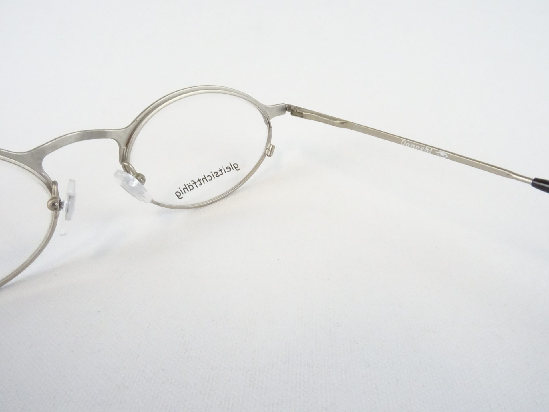 Ovale Brille Brillengestell Damen/Herren 50-20 gleitsichtfähig aus Metallfassung silber-bunt ausgefallen Gr. L – Bild 5