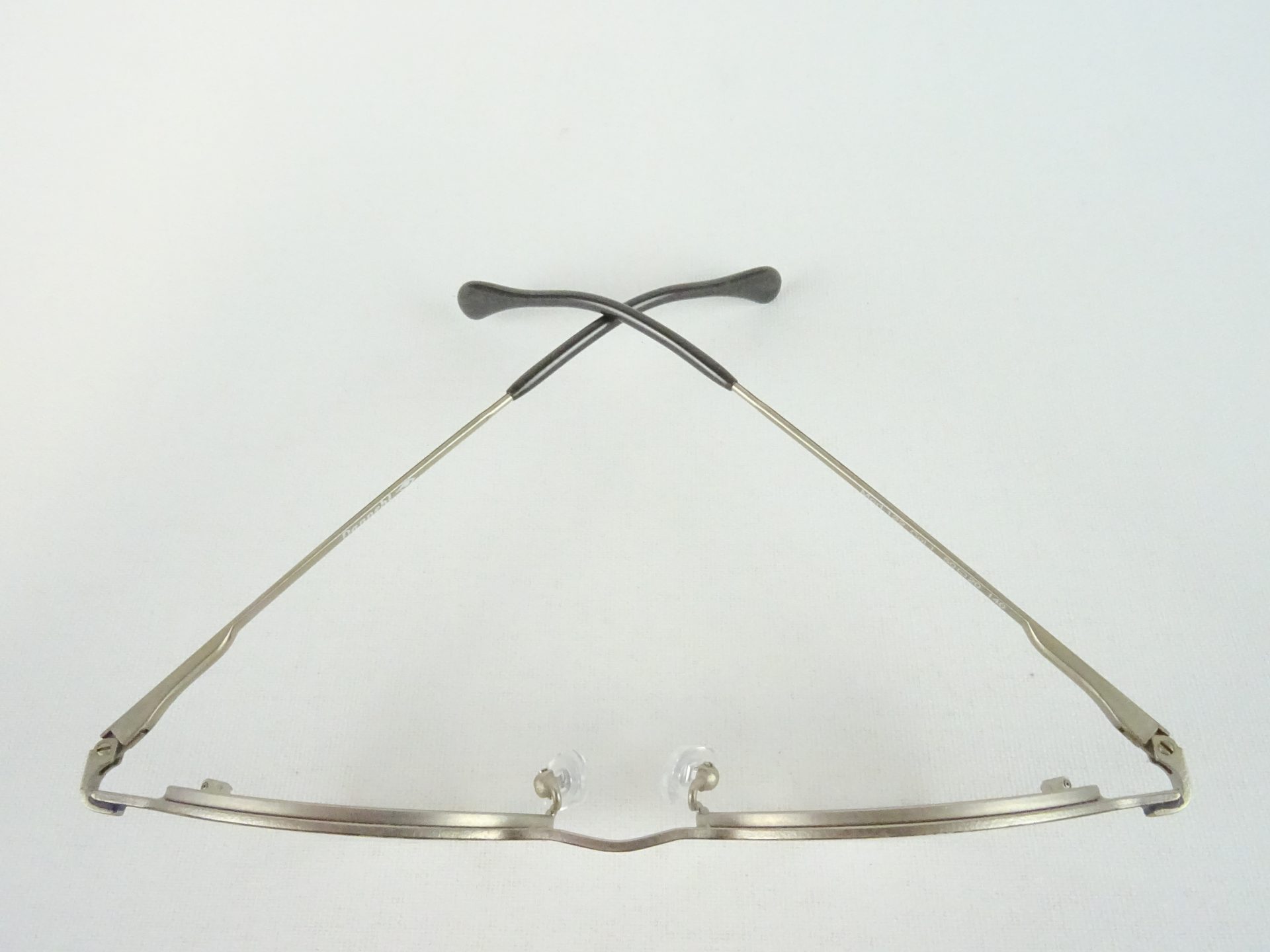 Ovale Brille Brillengestell Damen/Herren 50-20 gleitsichtfähig aus Metallfassung silber-bunt ausgefallen Gr. L – Bild 3