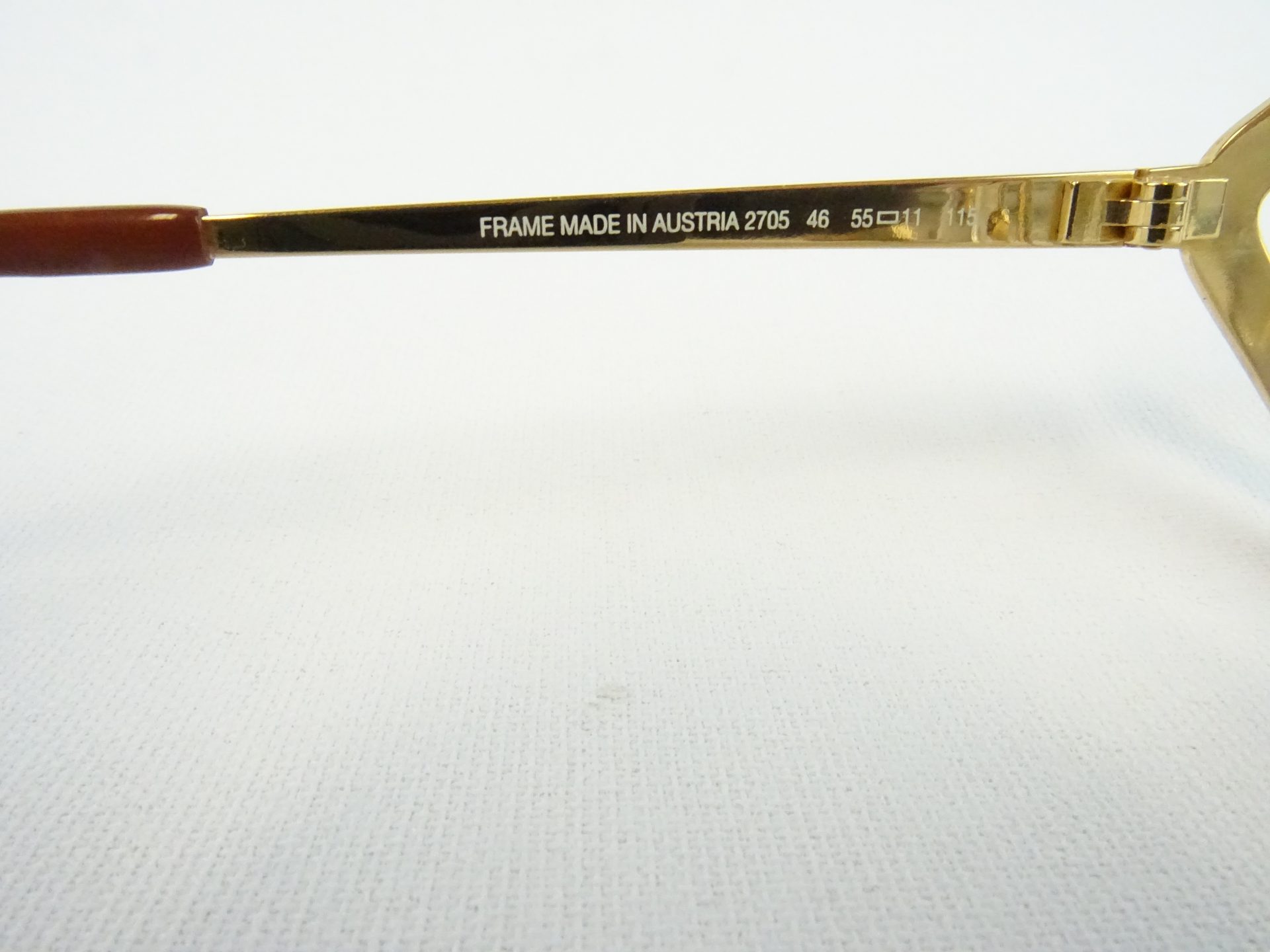 Christian Dior Brille 2705 Schmuckbrille große Gläser Vintage Metallgestell gold-grün-lila 55-11 Luxusmarke Gr. M – Bild 5