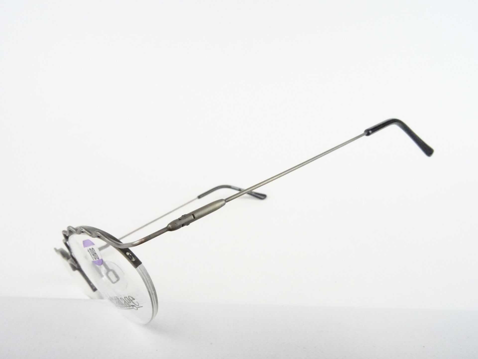 Brille Advantage Damenfassung Metallgestell silbergrau oval nur mit Oberrand ausgefallen verspielt Gr. M – Bild 7