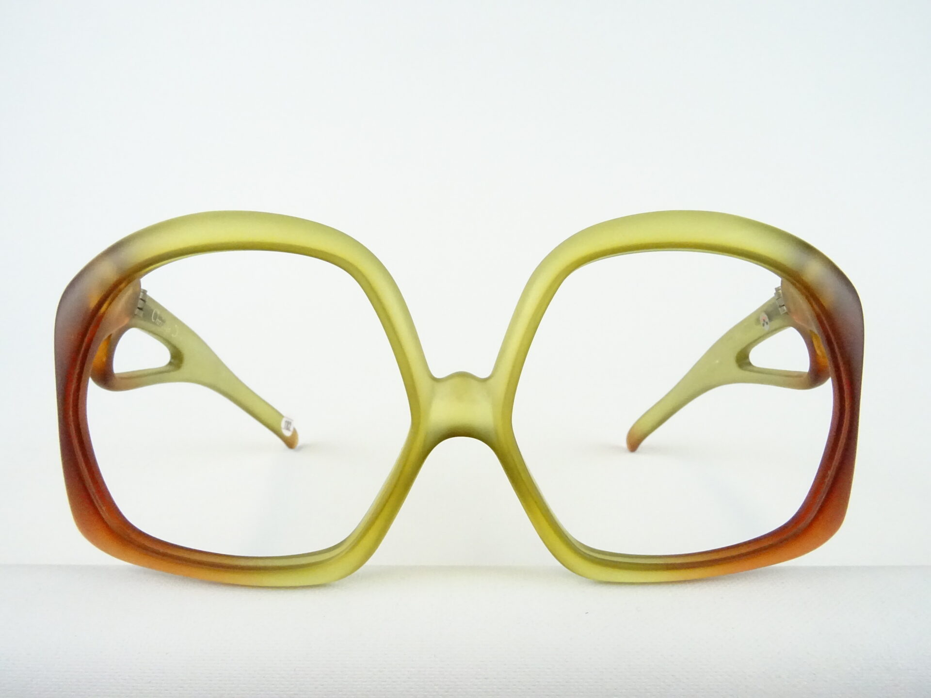 CHRISTIAN DIOR Brille Damenfassung extra große Form Optyl braun Vintagebrillen oversized 70s XXL ungetragen Gr. L