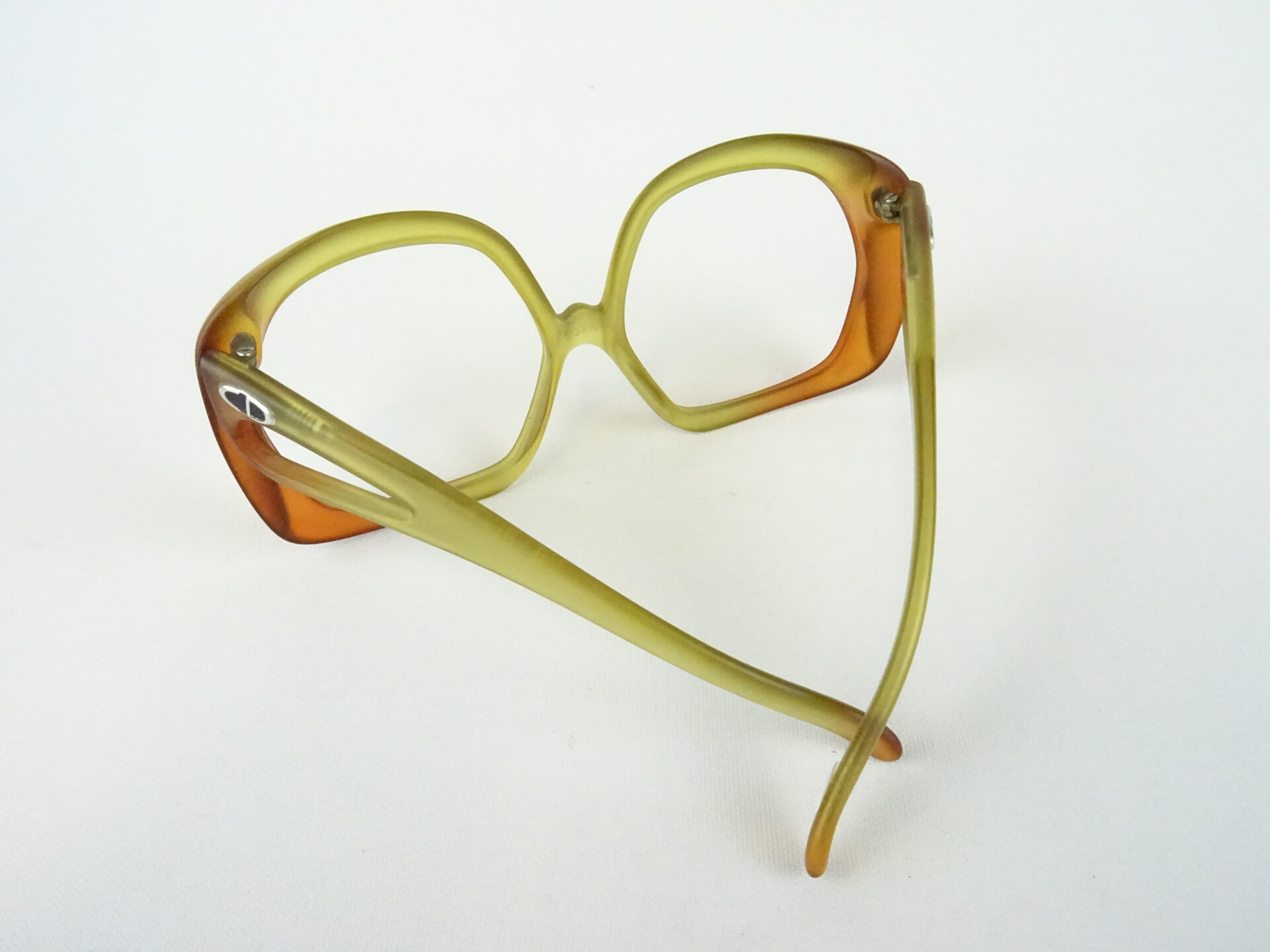 CHRISTIAN DIOR Brille Damenfassung extra große Form Optyl braun Vintagebrillen oversized 70s XXL ungetragen Gr. L – Bild 4