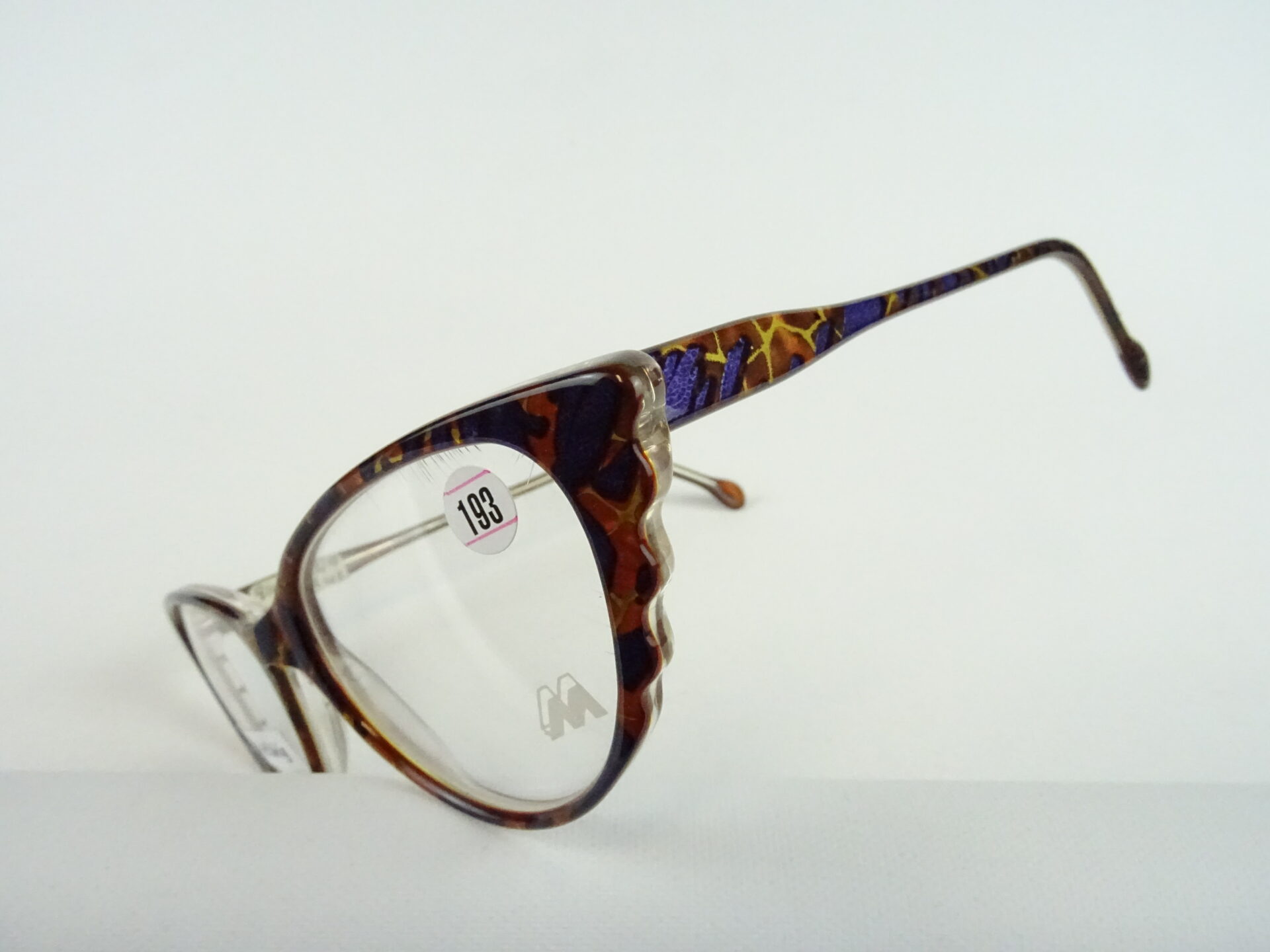 MEITZNER Claris Damenbrille Kunststoffgestell große Cateye/Katzenauge braun-lila ausgefallen Vintage NOS Gr. L – Bild 7