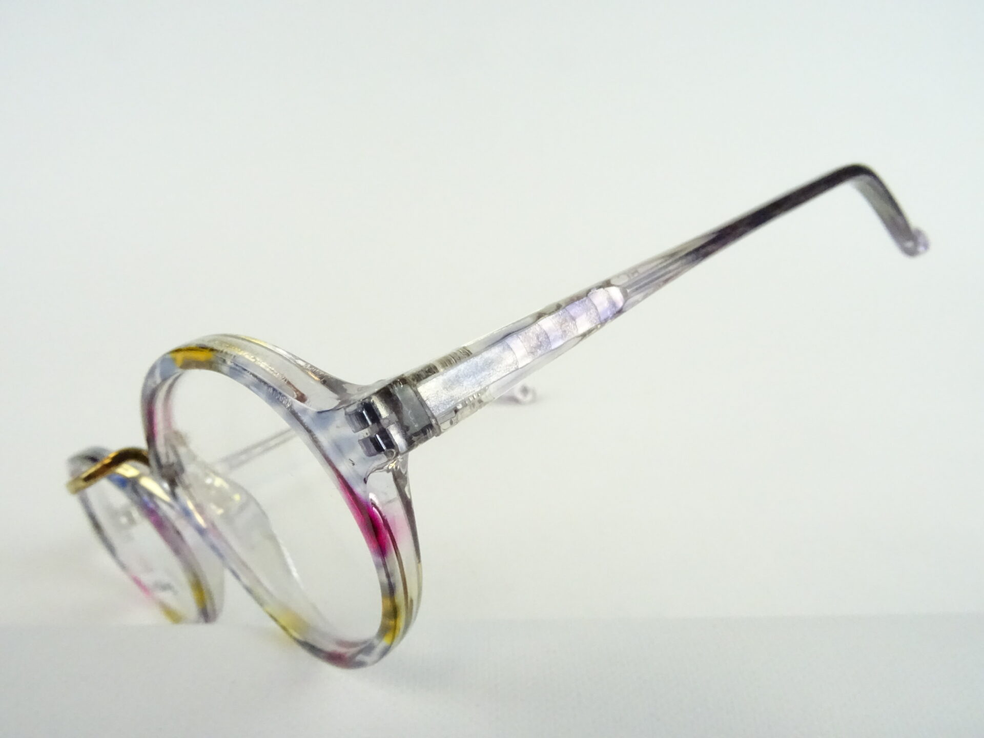 Bunte Brille Kunststoffgestell mit ovaler/runder Glasform fetzig bequemer Nasensitz preiswert Gr. L – Bild 7