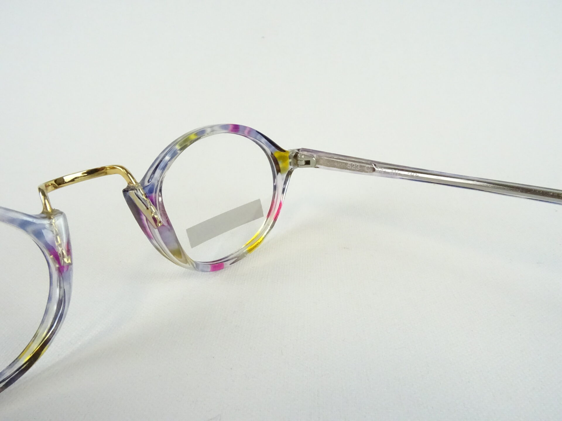 Bunte Brille Kunststoffgestell mit ovaler/runder Glasform fetzig bequemer Nasensitz preiswert Gr. L – Bild 6