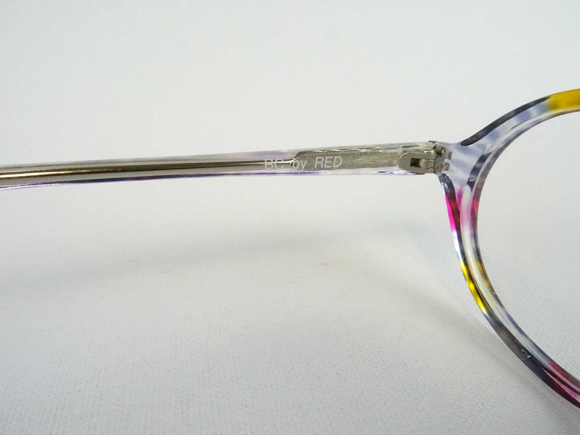 Bunte Brille Kunststoffgestell mit ovaler/runder Glasform fetzig bequemer Nasensitz preiswert Gr. L – Bild 5