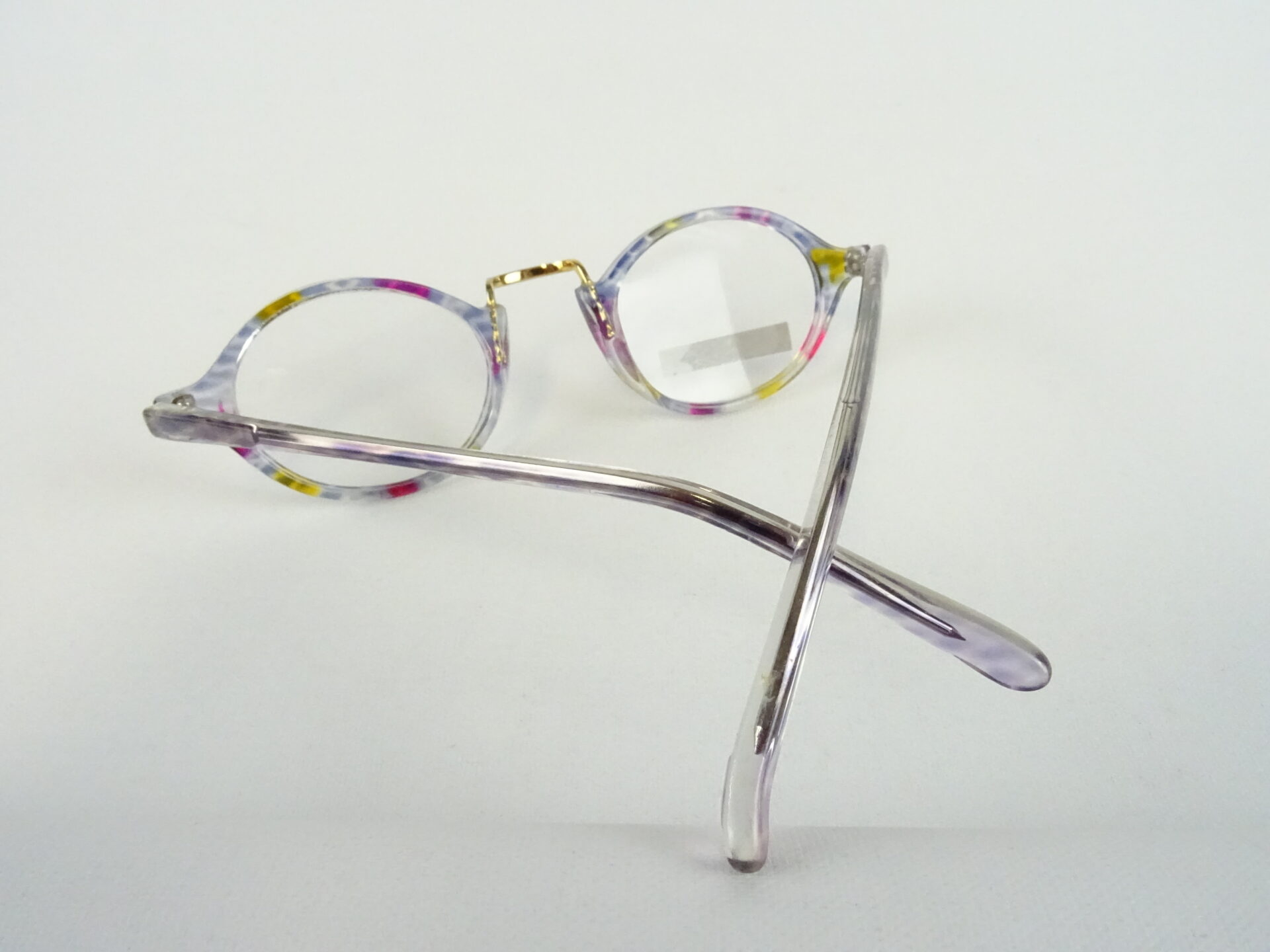 Bunte Brille Kunststoffgestell mit ovaler/runder Glasform fetzig bequemer Nasensitz preiswert Gr. L – Bild 4