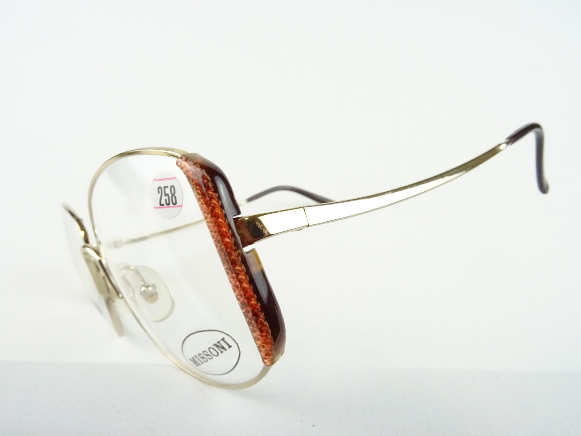 Missoni Brille für Frauen Vintagefassung mit großer Glasform aus Metall gold-braun edel klassisch Gr. M – Bild 6
